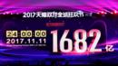 2017年1682亿元的成交额又一次创造了阿里巴巴"双十一"的纪录