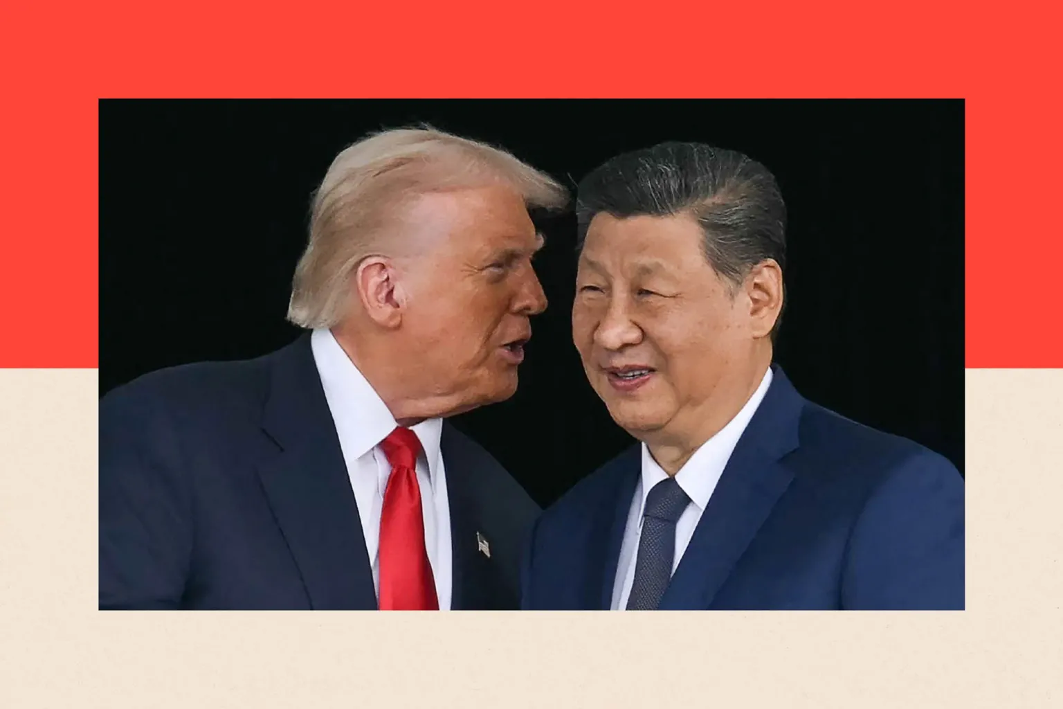 AFP via Getty Images US President Donald Trump (L) talks to China's President Xi Jinping