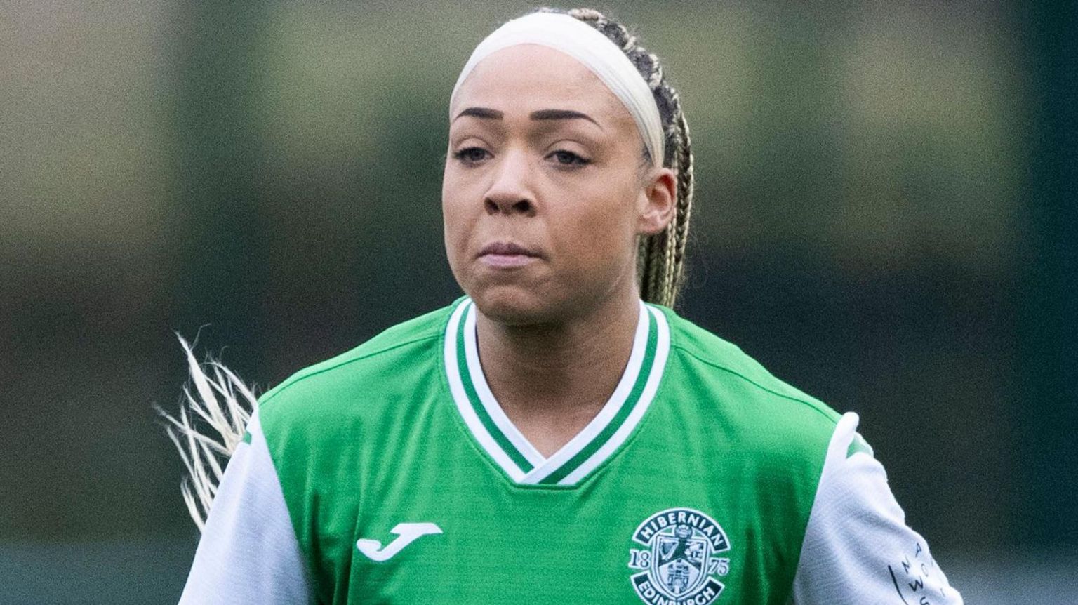 Hibernian player Jorian Baucom