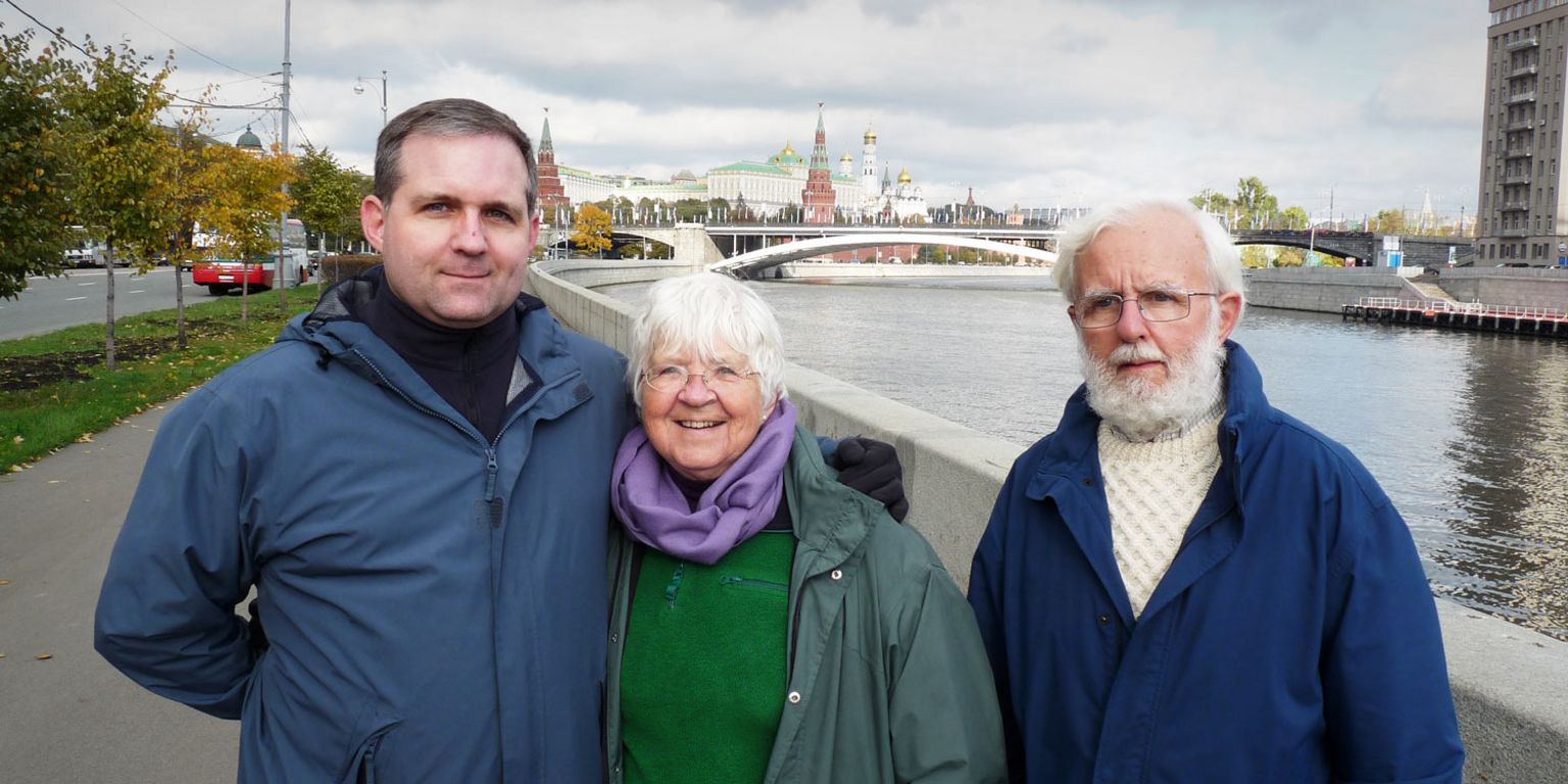 Paul Whelan with his parents in Moscow