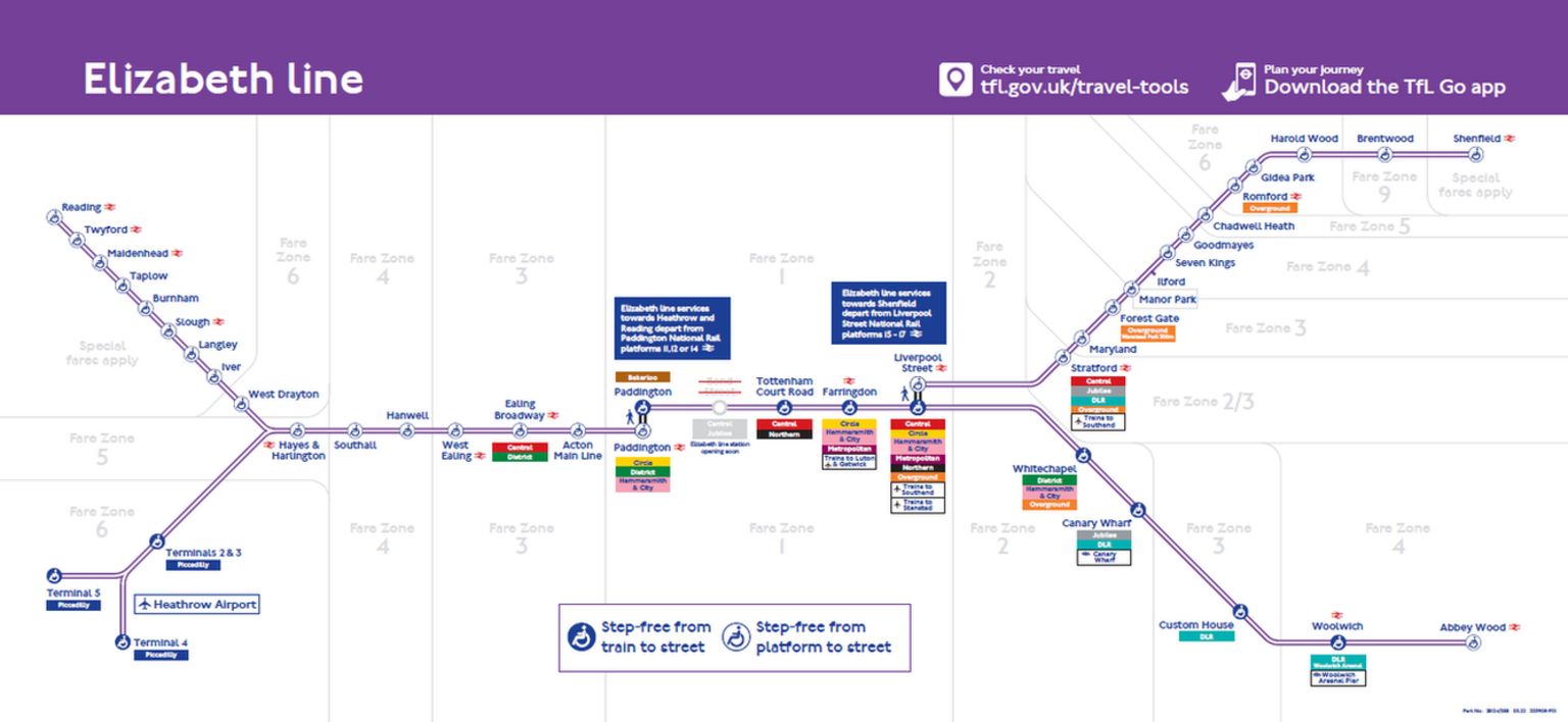 Elizabeth Line - London Underground Tube Station