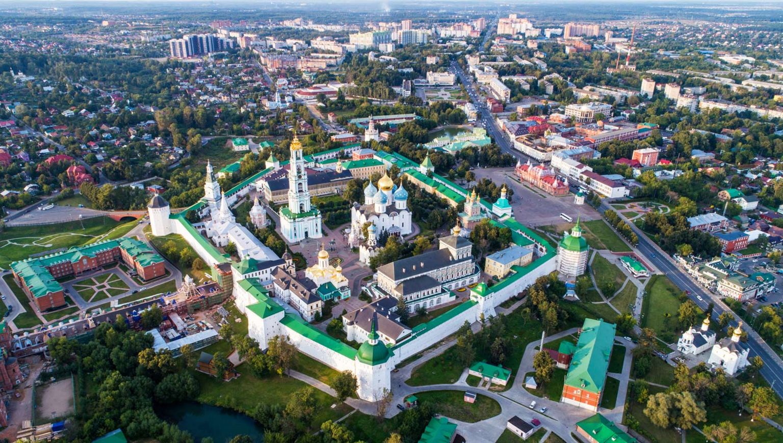 The town of Sergiev Posad is home to the spiritual centre of the Russian Orthodox Church - the Trinity Lavra of St Sergius