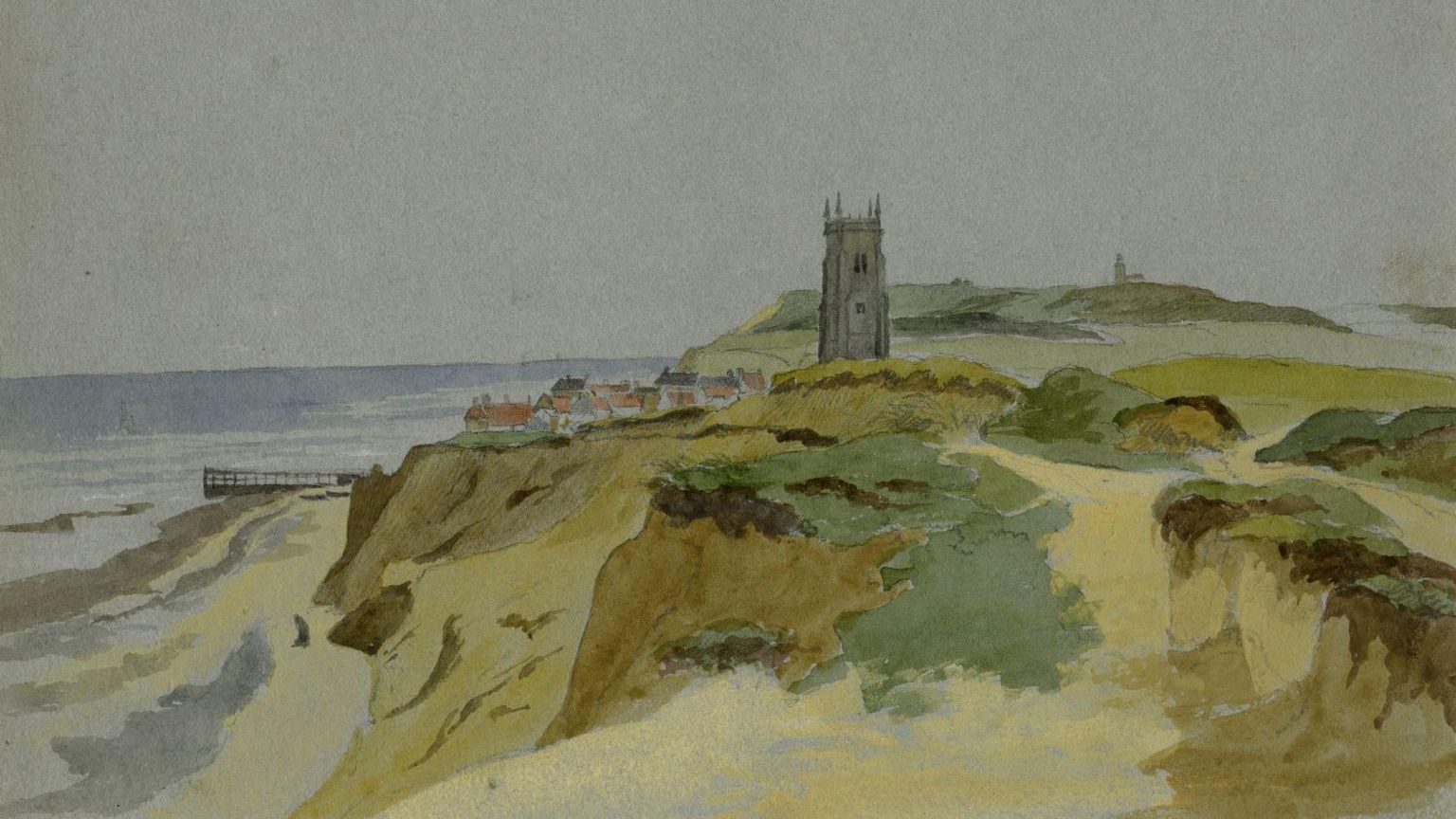 Artist James Stark's painting of Cromer in the 1830s