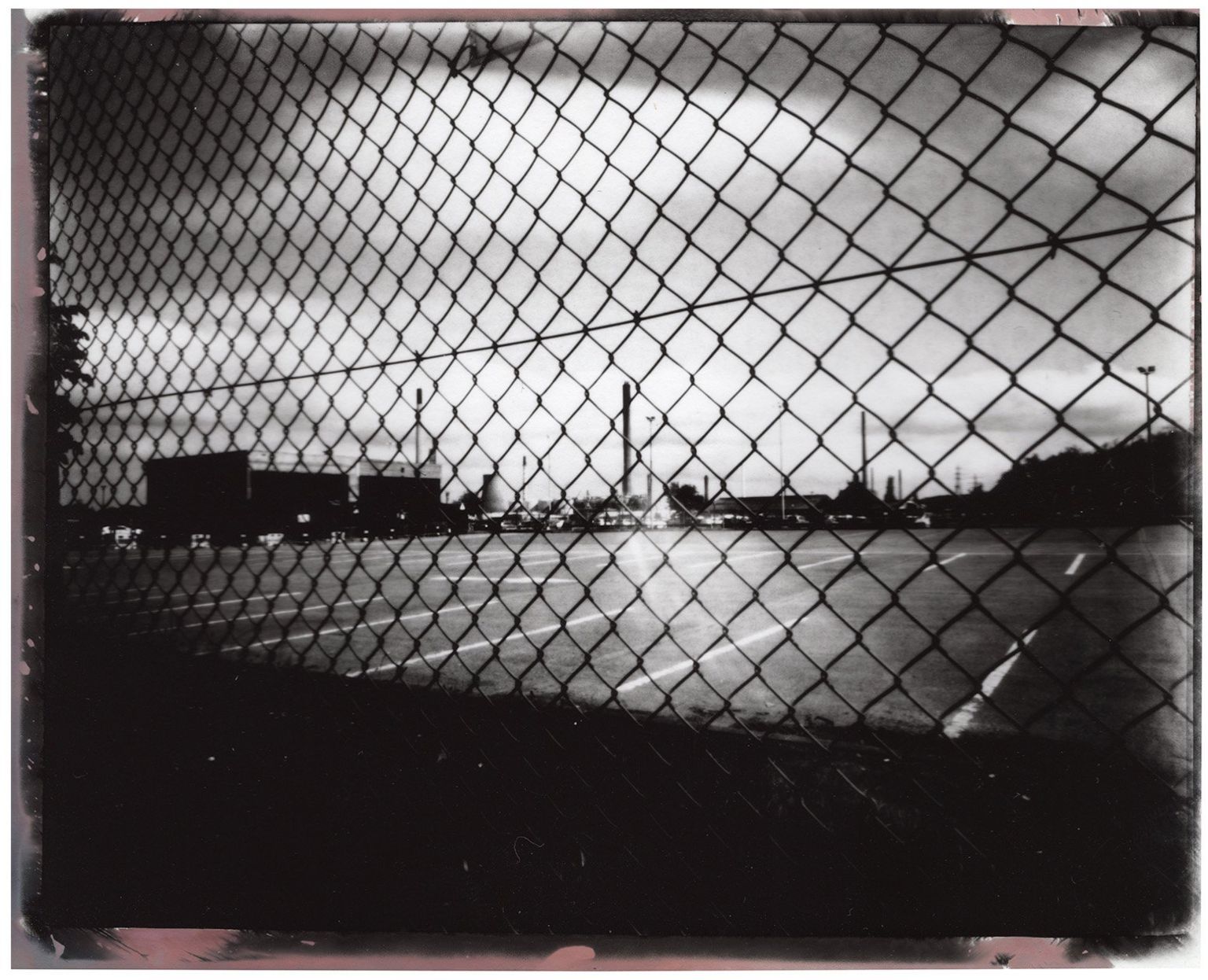 Pinhole picture of power plant
