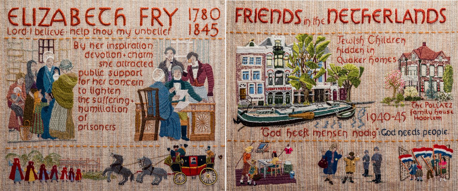 Quaker tapestry returns to Somerset after 36 years - BBC News