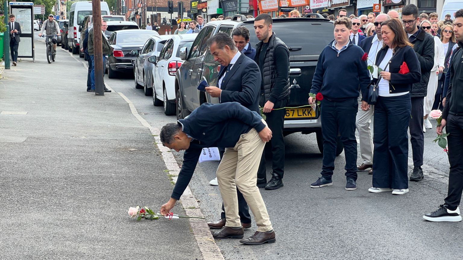Single rose was laid on Ilkeston Road
