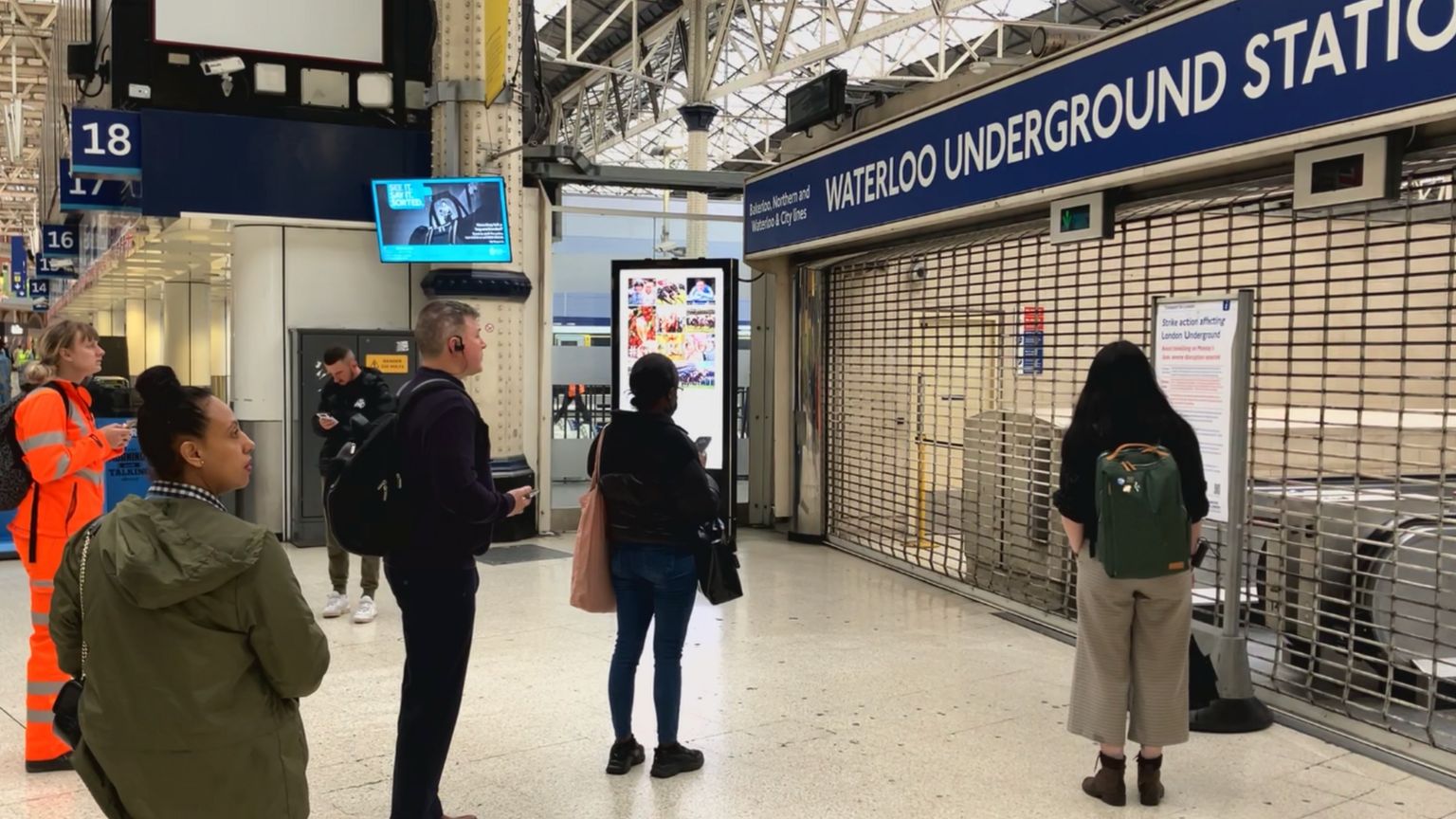 Waterloo station closed