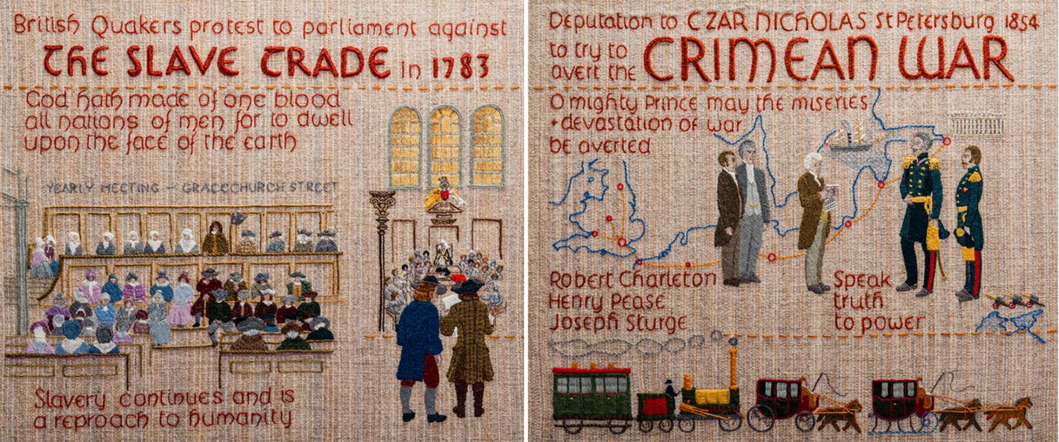 Quaker tapestry returns to Somerset after 36 years BBC News