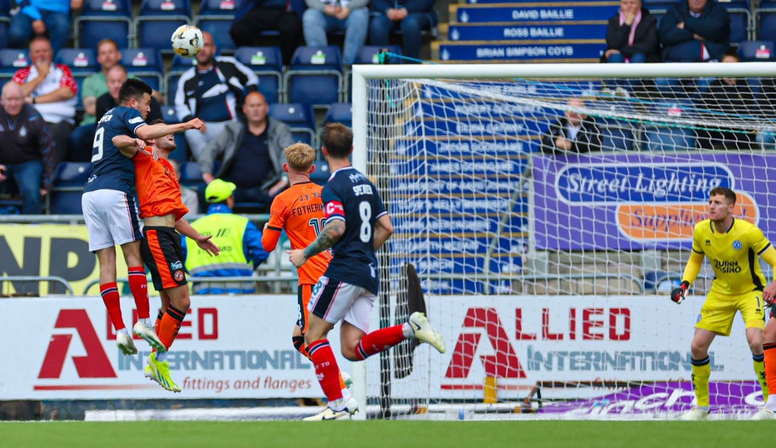 Falkirk's Ross MacIver scores