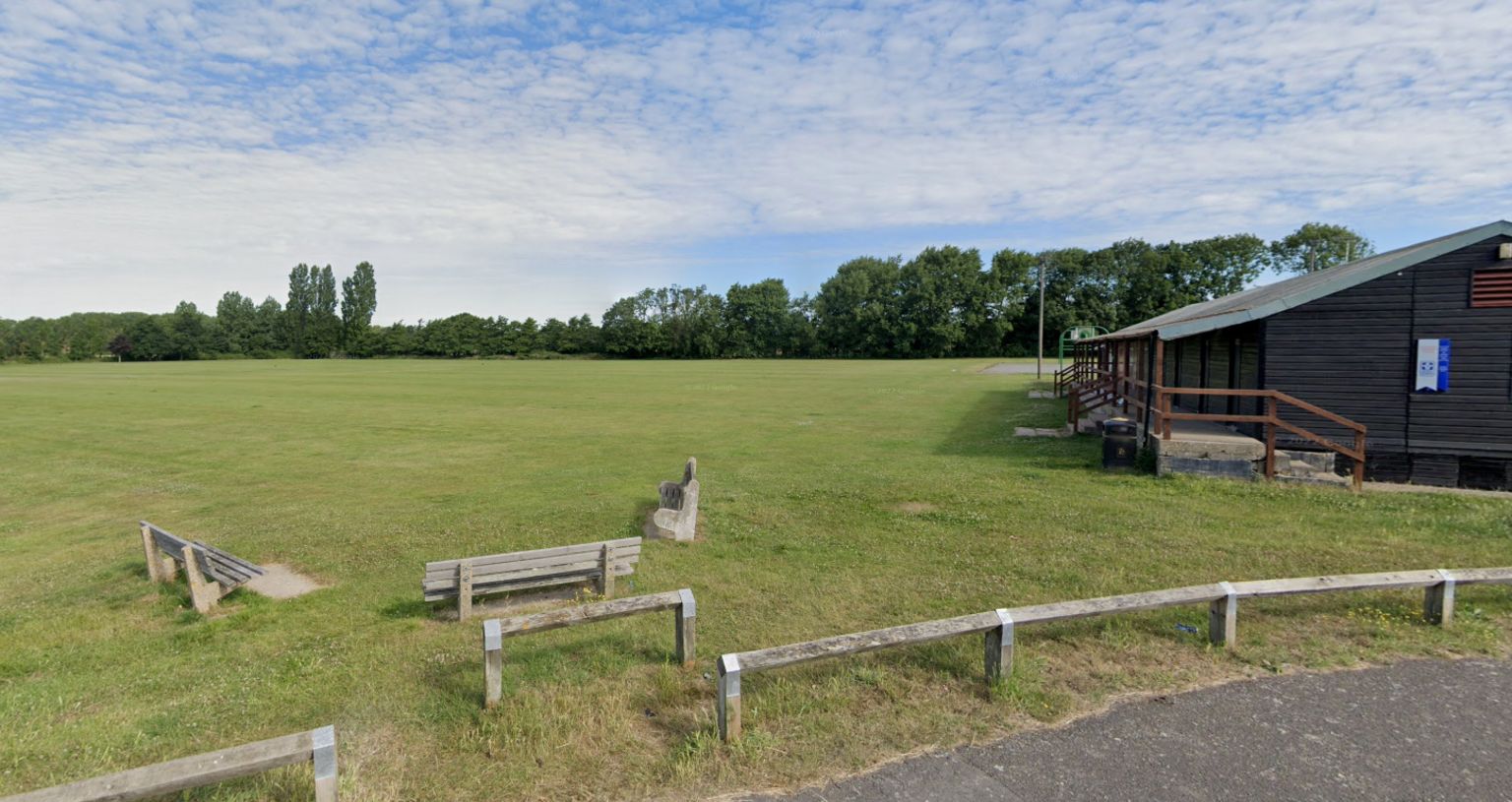 The recreation field in Angmering, Littlehampton