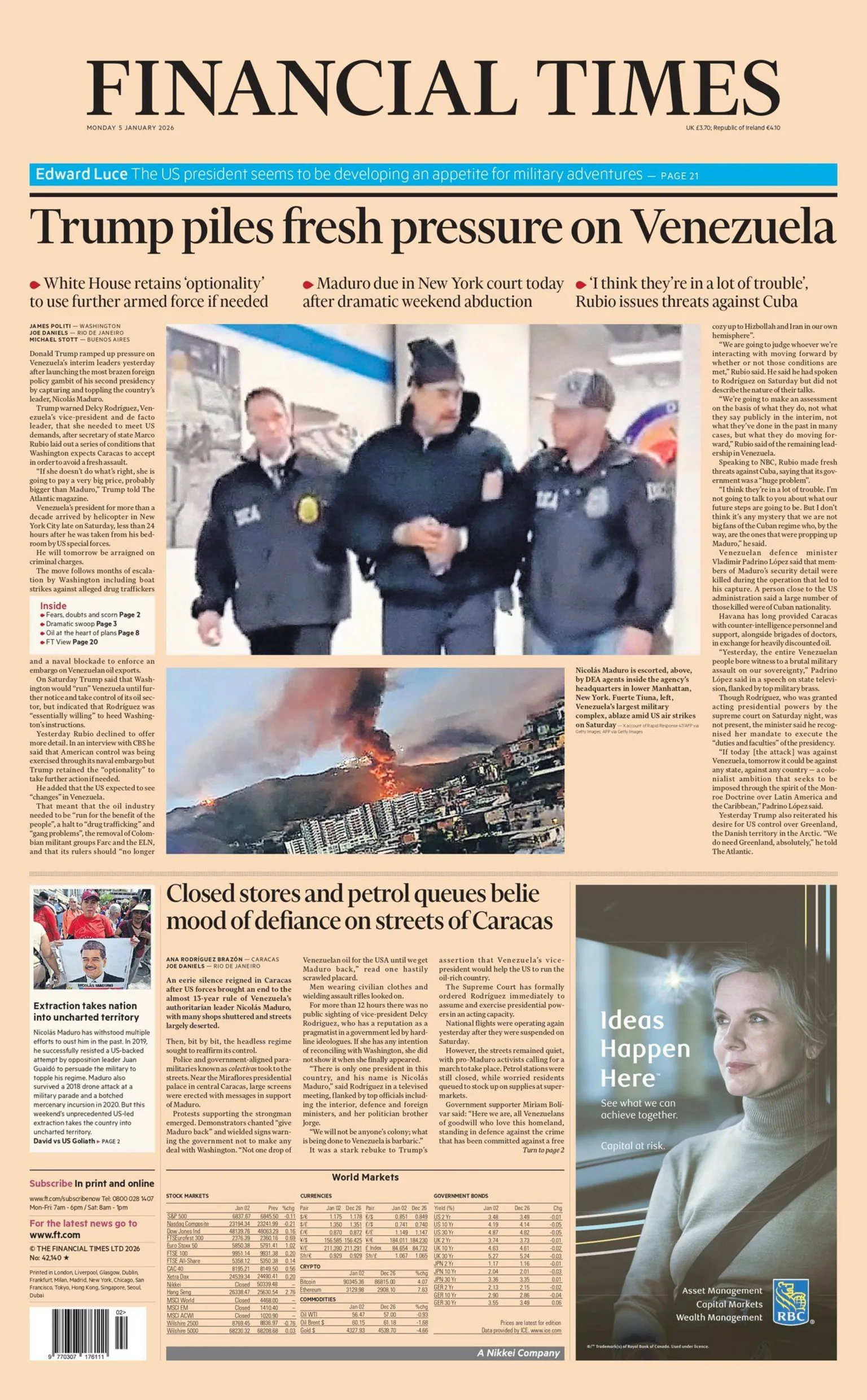 ‘Nueva presión sobre Venezuela’ y la ‘traición del Brexit’ de Starmer