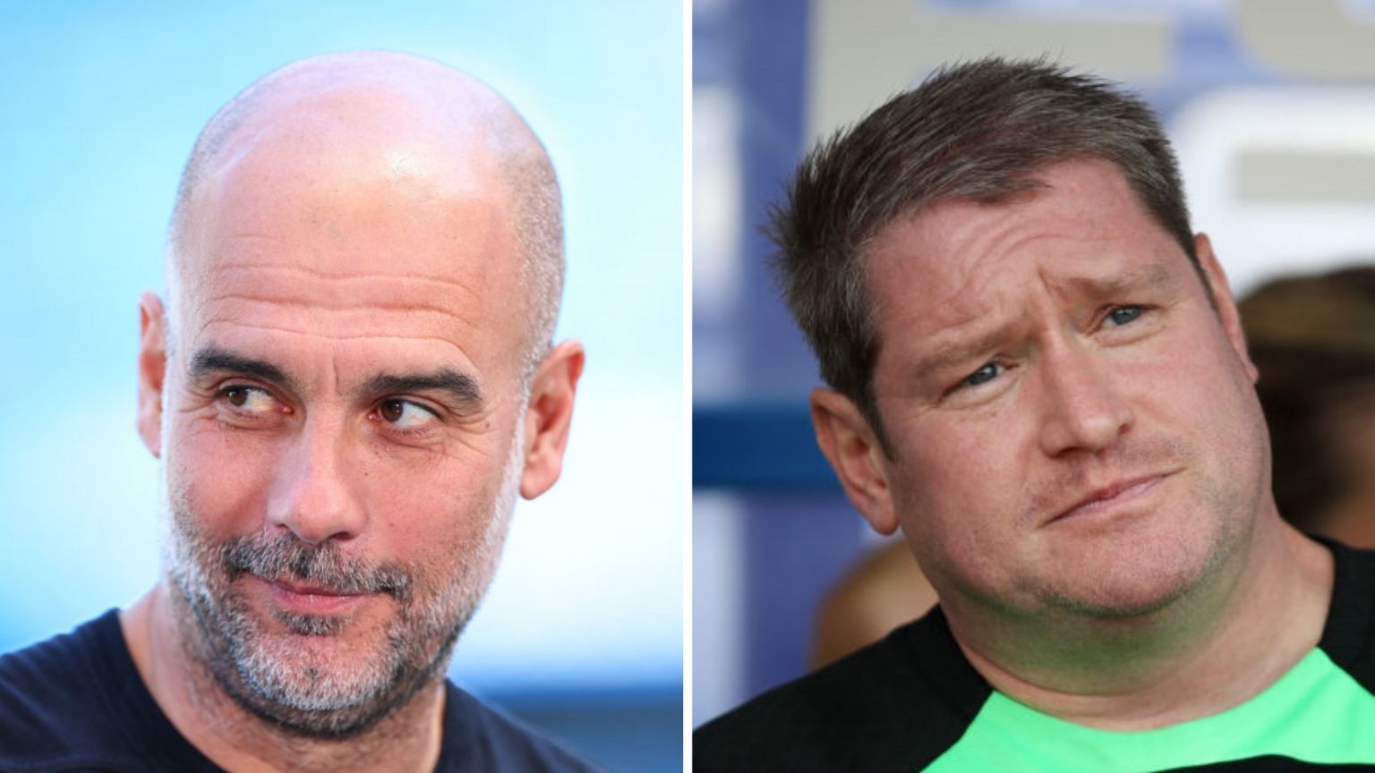 Pep Guardiola and Matt Beard