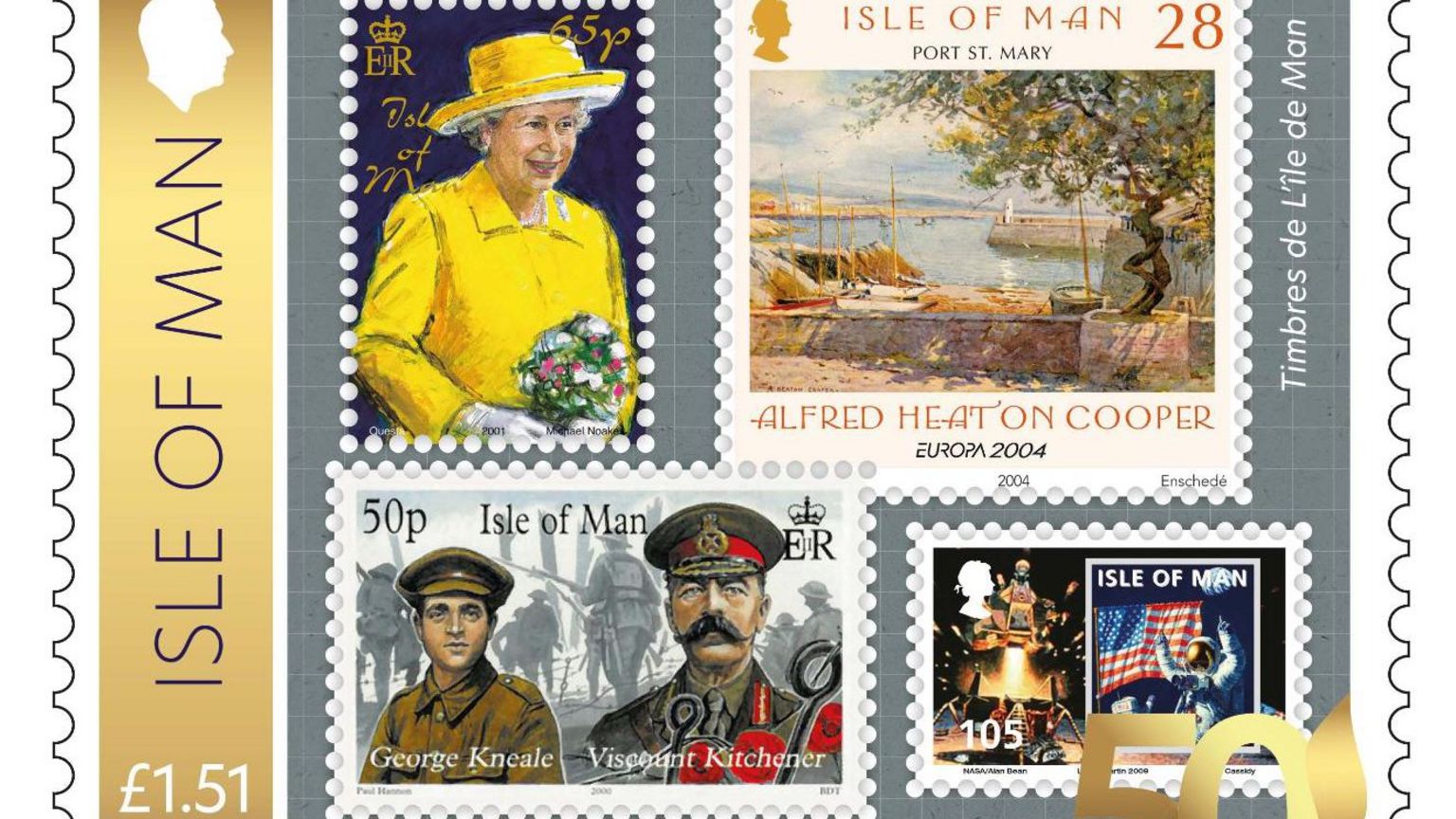 Stamps reflecting issues from the earlies 2000s