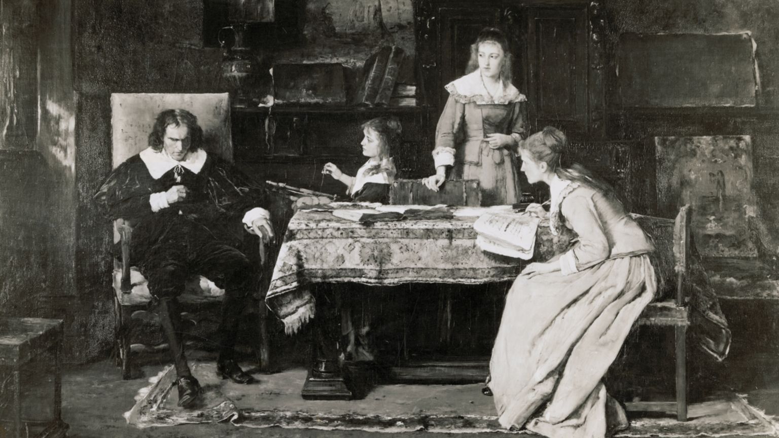 Milton dictating to his daughters