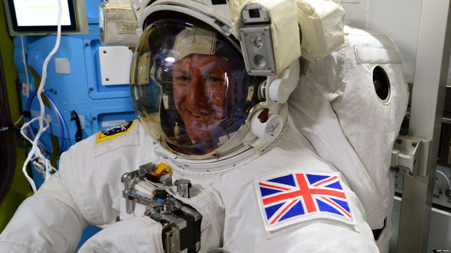 Tim Peake in space suit