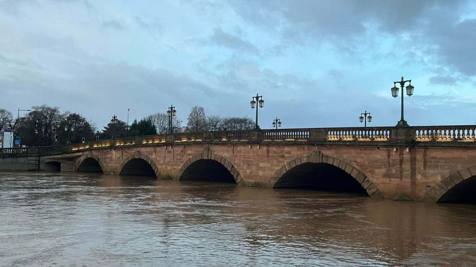 High river levels in Worcester