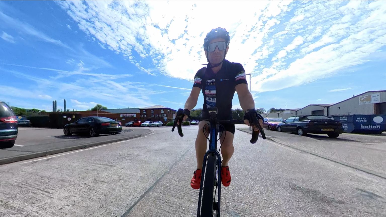 John Curtis on his bike