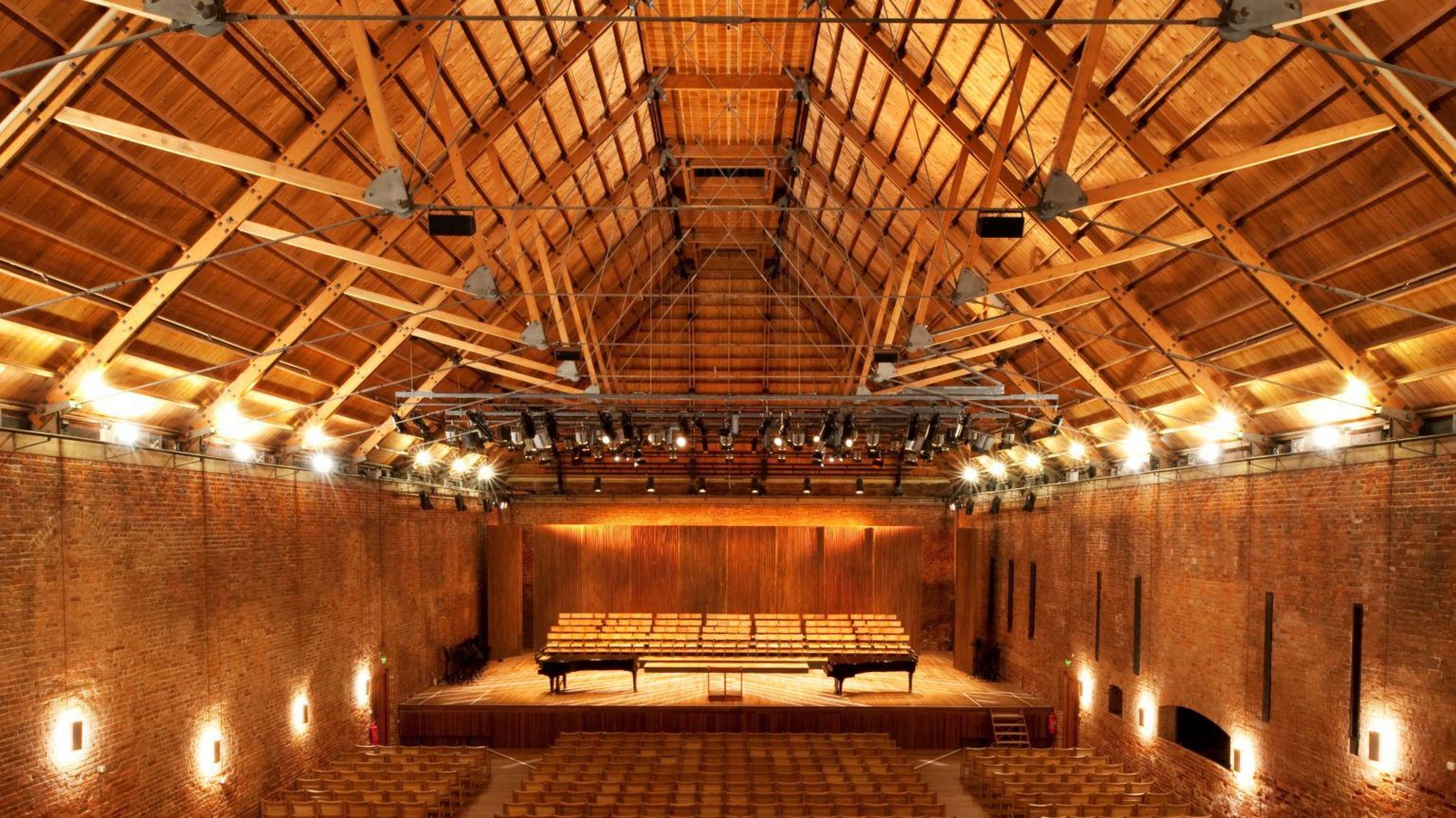 Interior of Snape Maltings Concert Hall