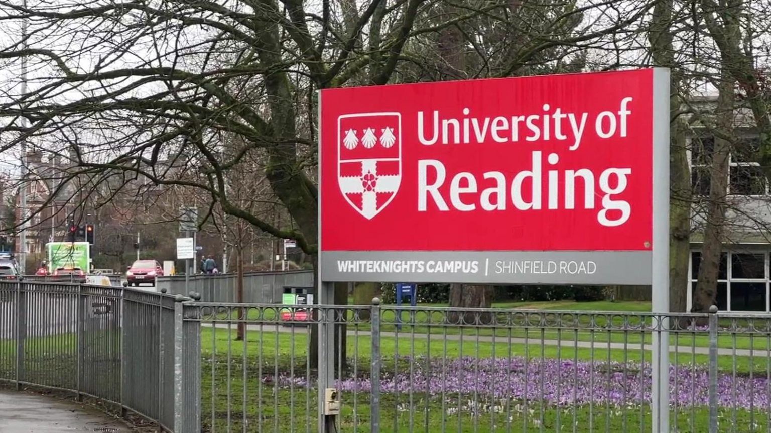 Reading University signage