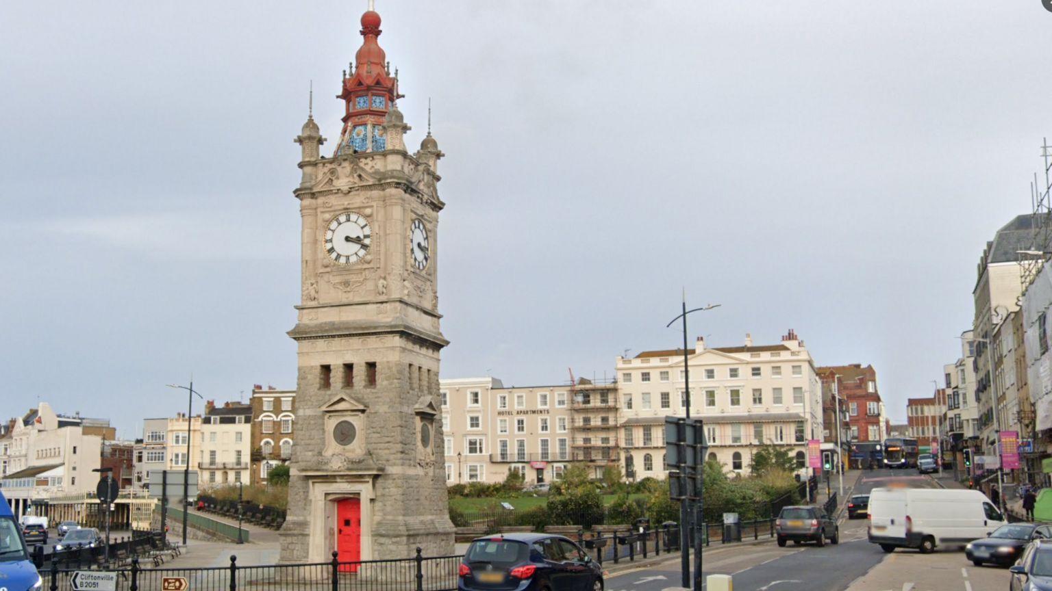 The Clock Tower on Margate sea front.