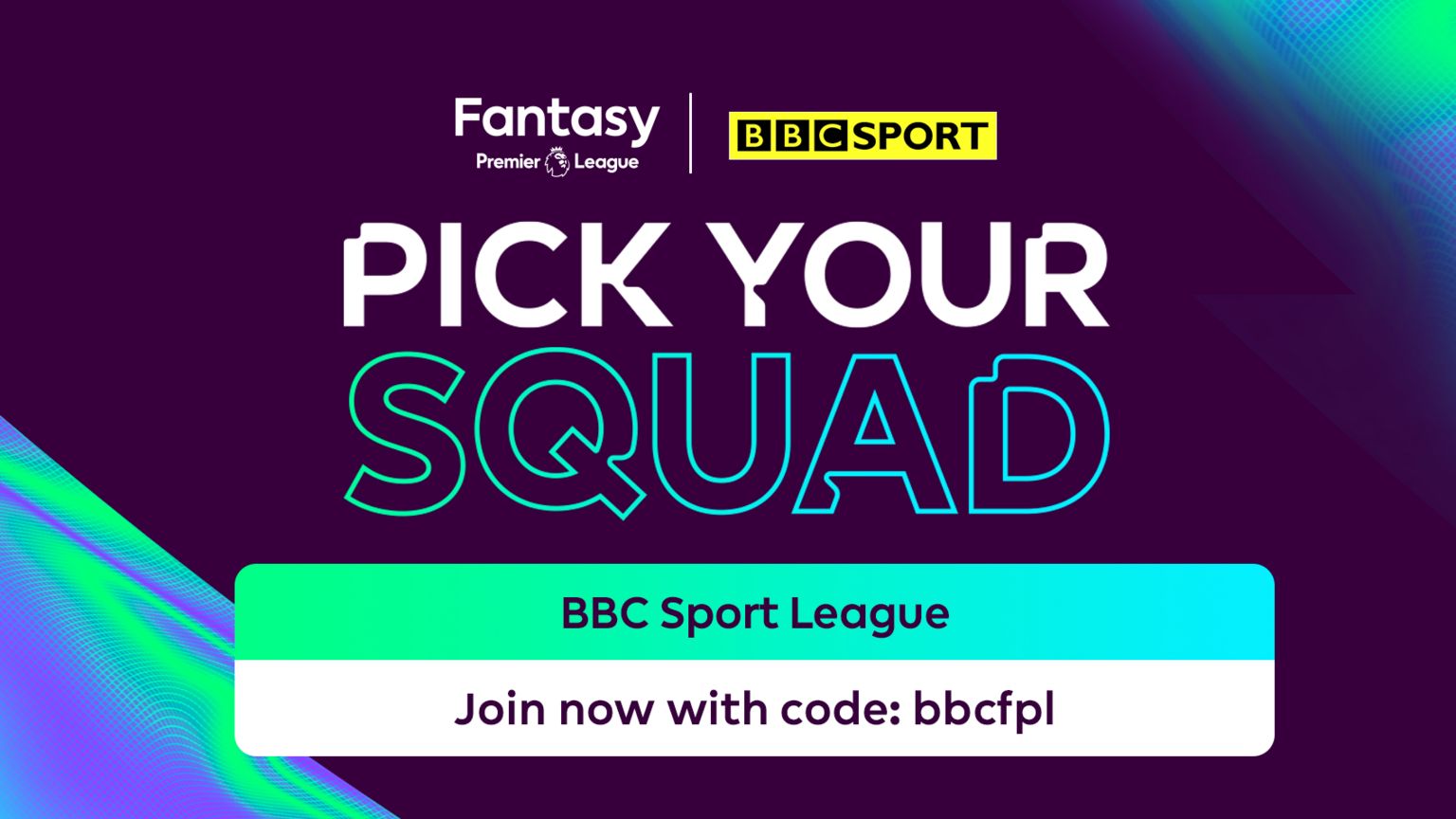 Join the BBC Sport League using the code bbcfpl