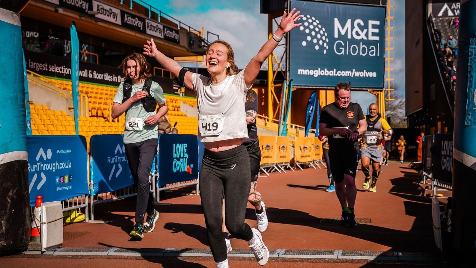 Runners in the Wolverhampton 10k race