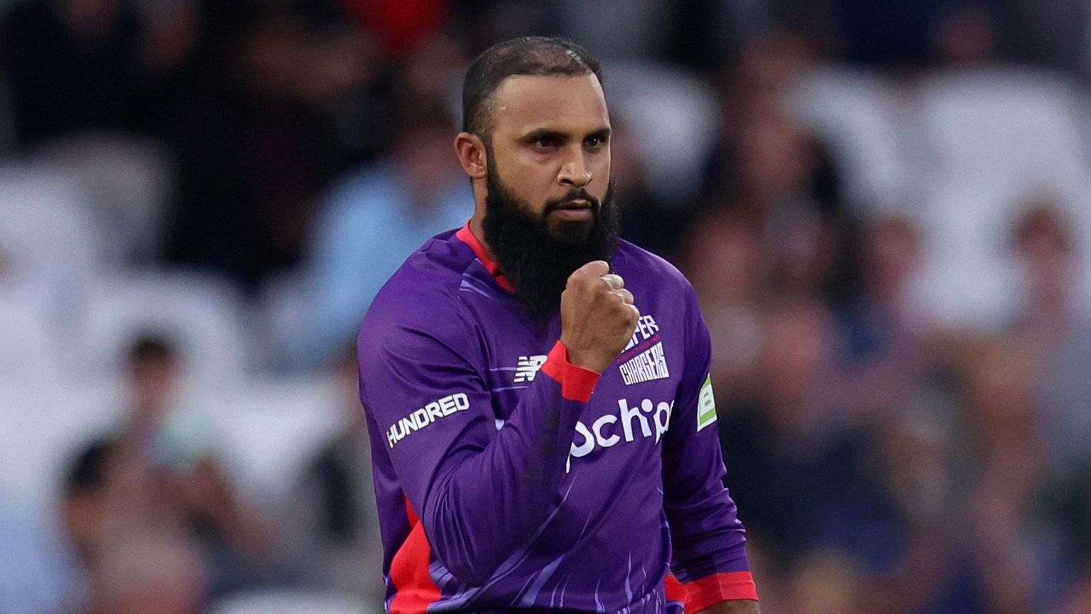 Adil Rashid playing for Northern Superchargers