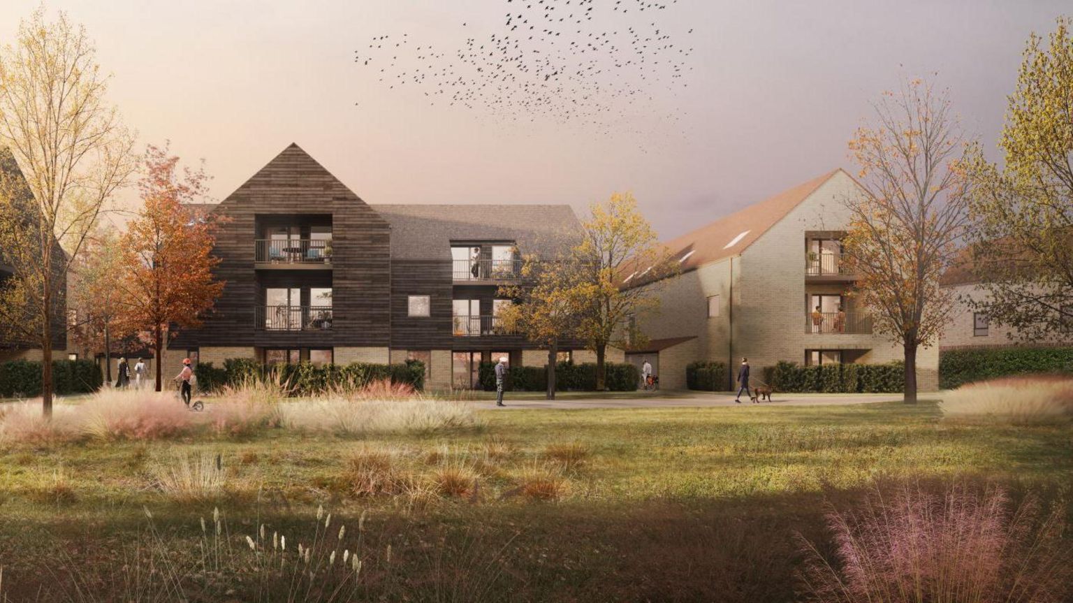 Illustrative image of the proposed at Netherhall Farm, off Wort’s Causeway, Cambridge