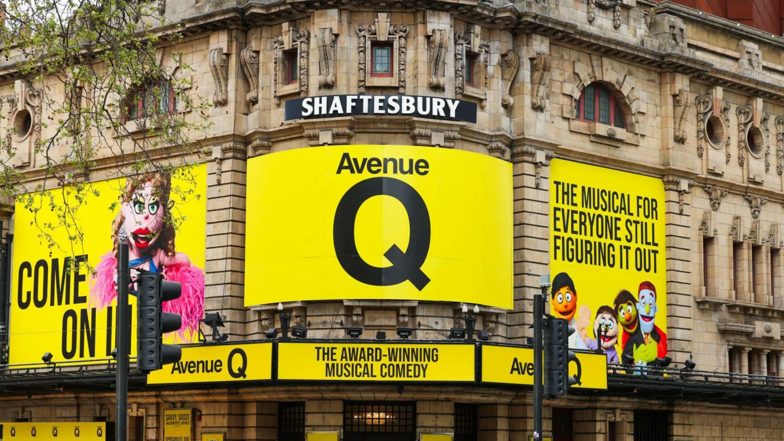 Getty Images The Shaftesbury Theatre external view