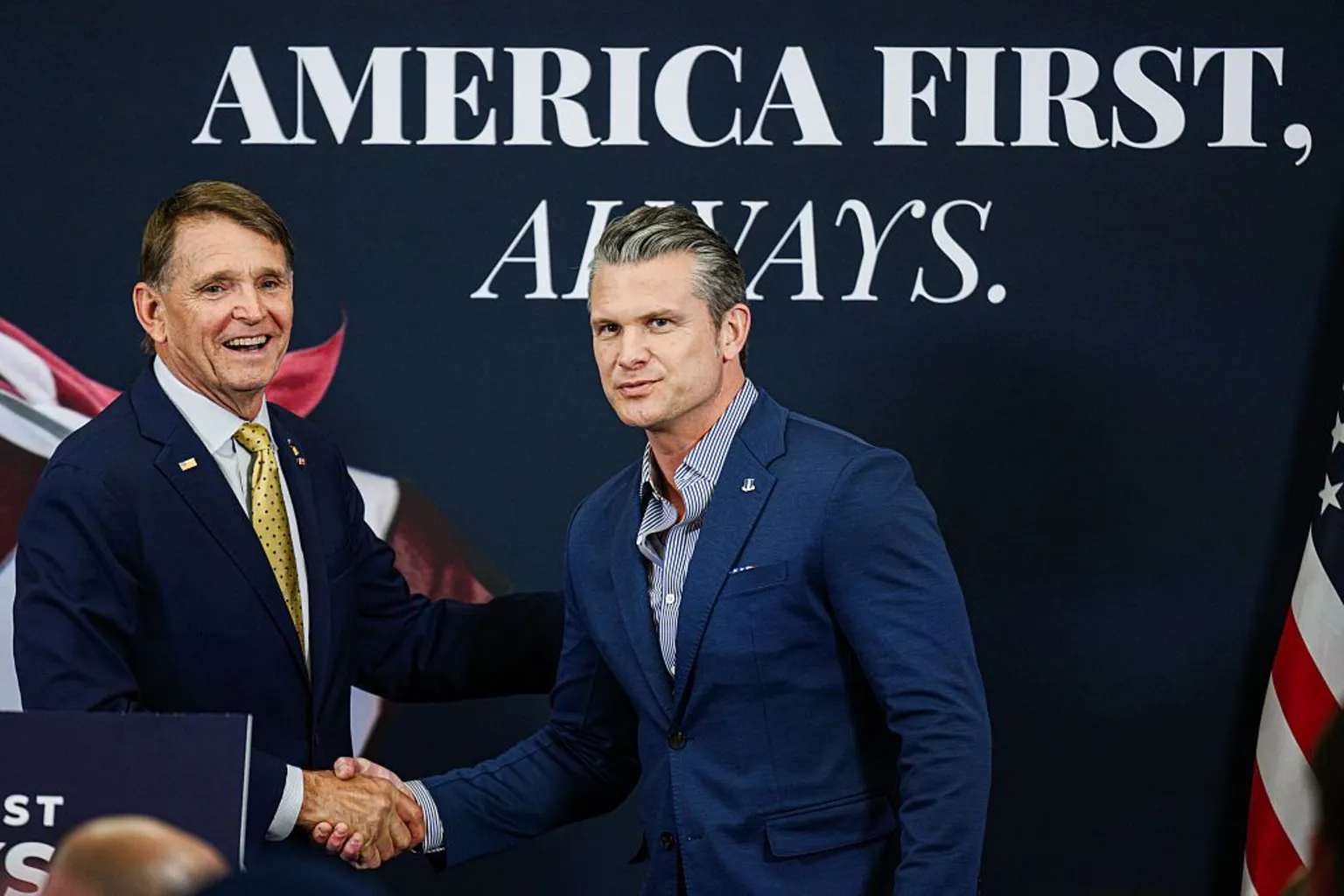 Defence Secretary Pete Hegseth campaigned with Gallrein on Monday