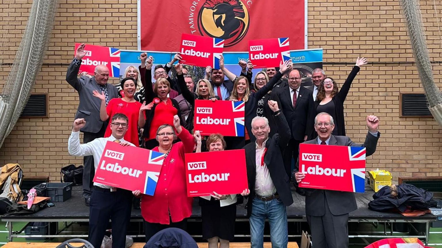 Labour councillors celebrate result