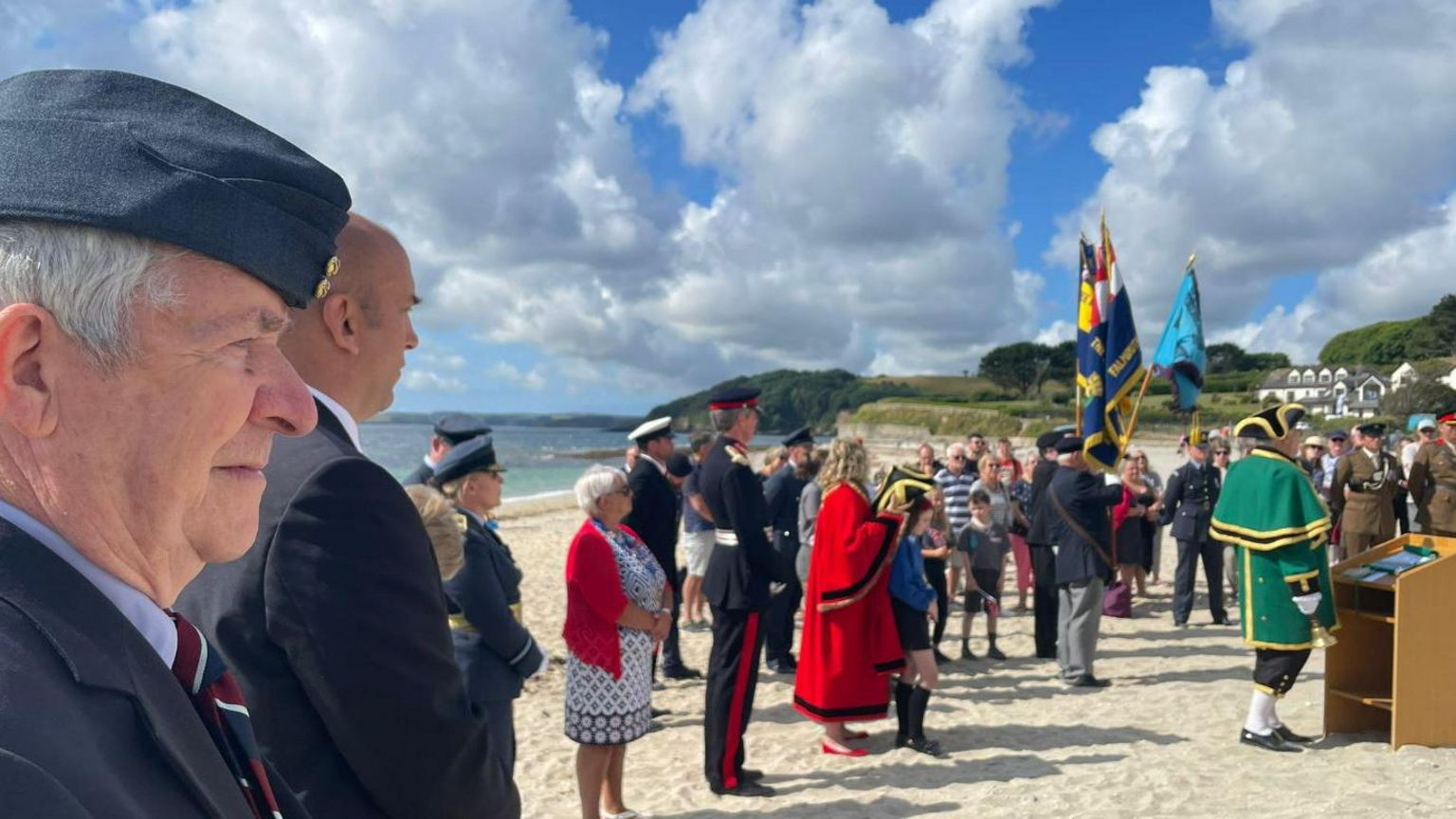 Flag ceremony in Cornwall