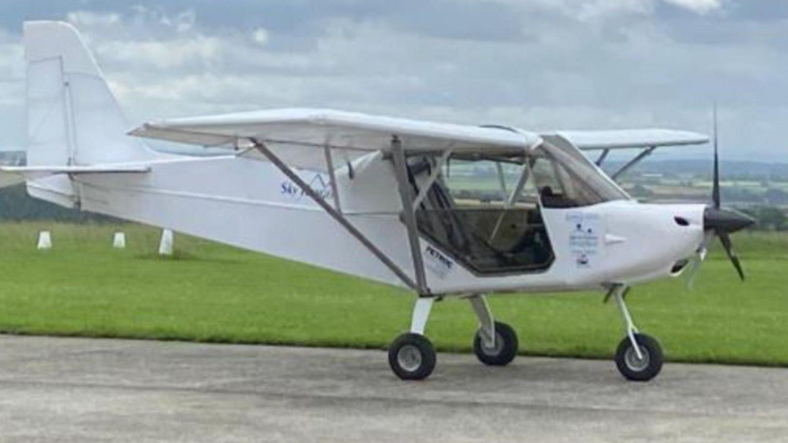 The aircraft on an airfield 