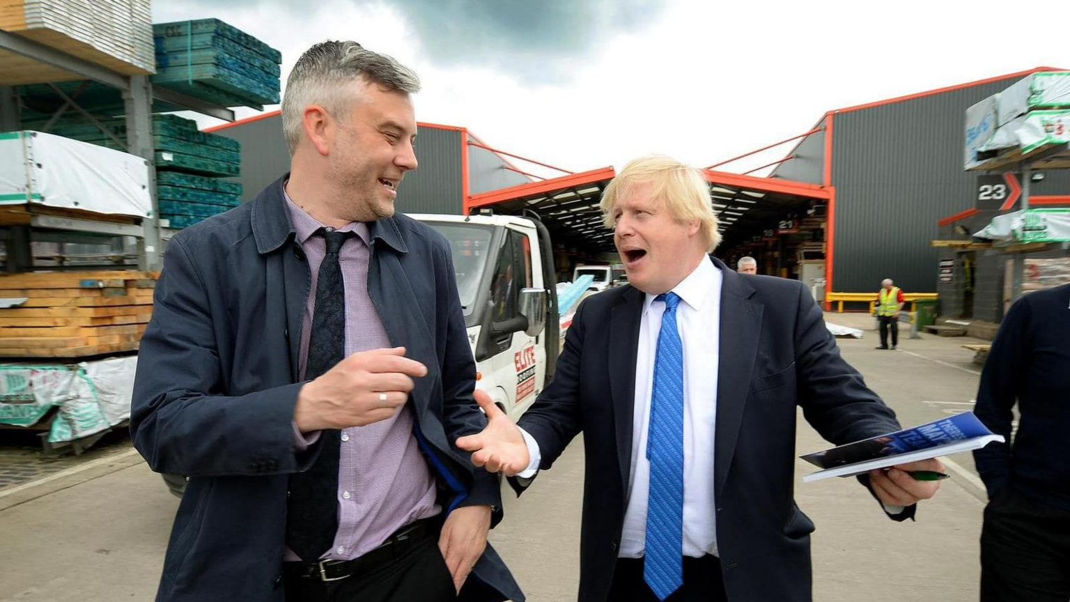 Peter Madeley and Boris Johnson