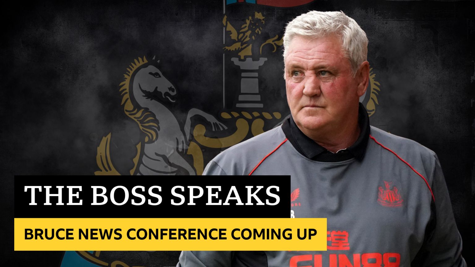 Steve Bruce news conference coming up