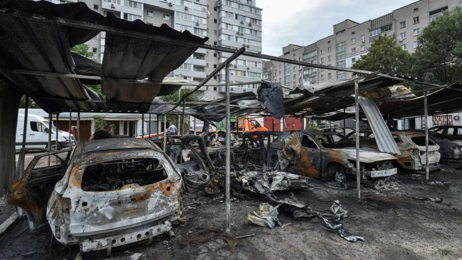 Five killed as Ukraine and Russia trade drone attacks