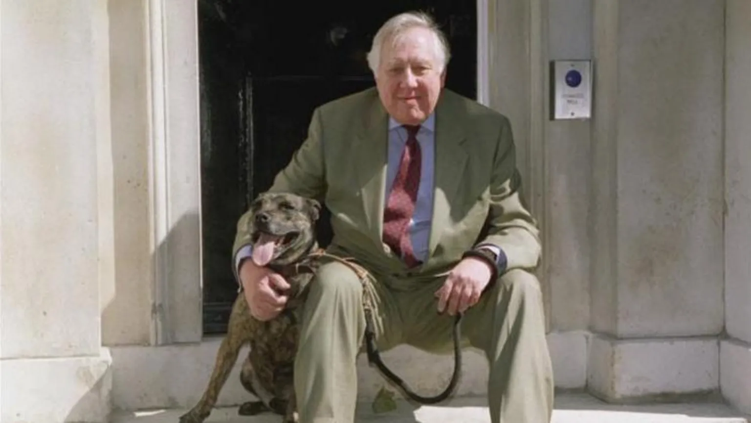 Getty Images Lord Hattersley and Buster the dog