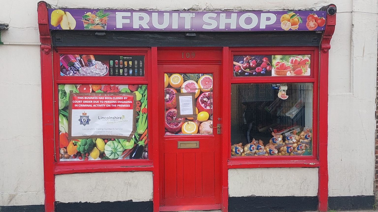 The Fruit Shop on the High Street in Boston 