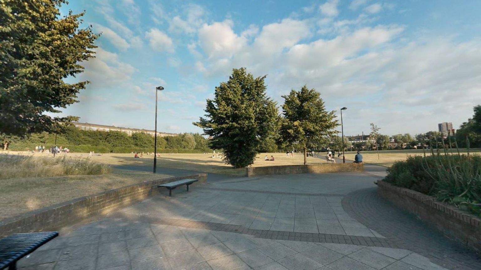 Google image of Weavers Fields, east London