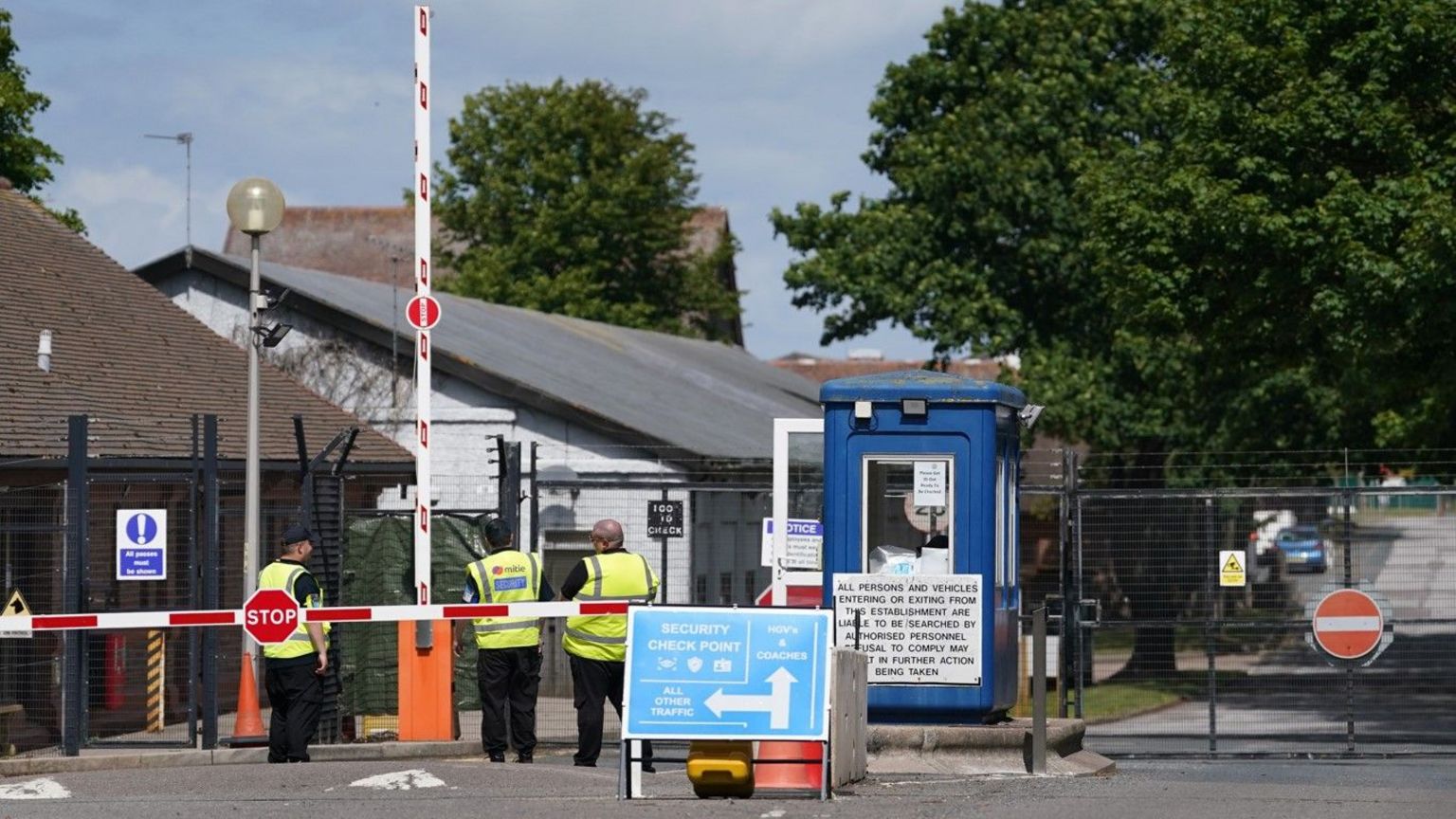 Manston arrivals and processing centre