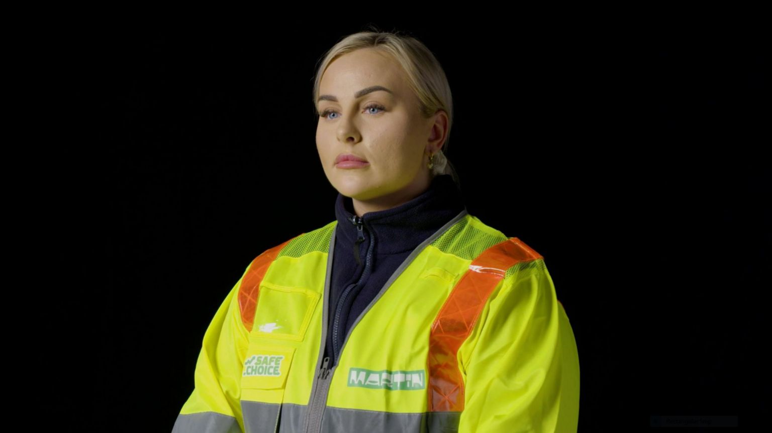 Sinead Ryan wearing a yellow high vis jacket