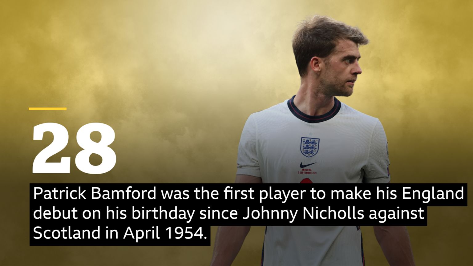 Patrick Bamford was the first player to make his England debut on his birthday since Johnny Nicholls against Scotland in April 1954.