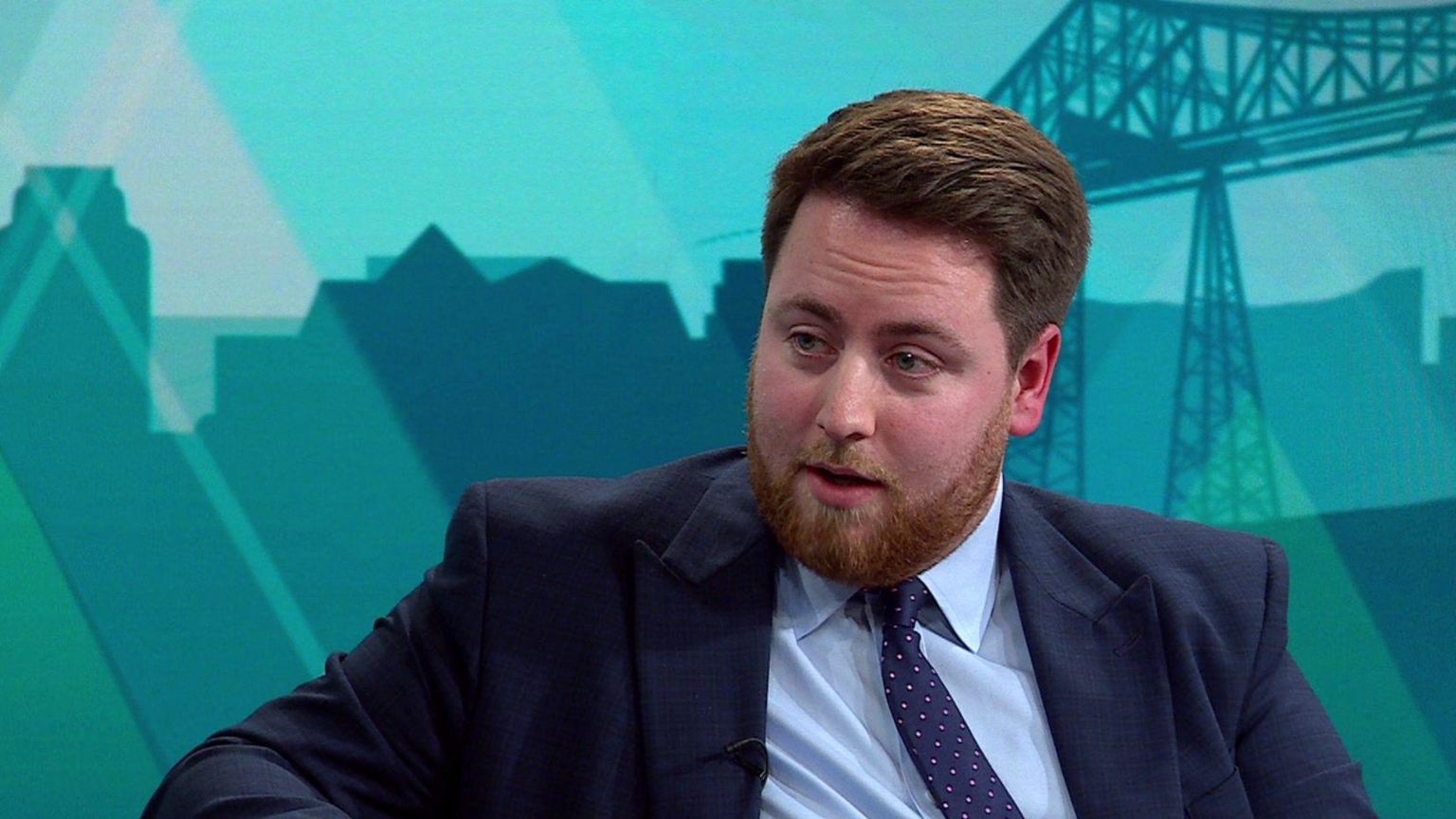 Jacob Young appearing on BBC One's Politics North