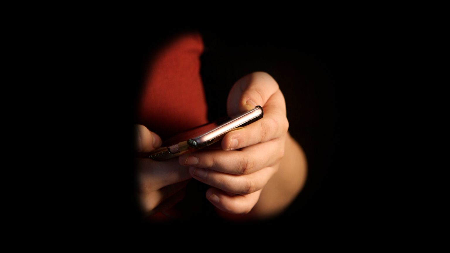 Woman holding phone