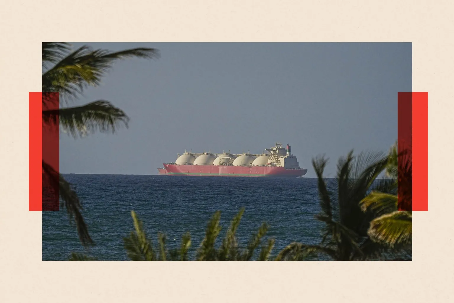 Anadolu via Getty Images  A view of the vessels heading towards the Strait of Hormuz