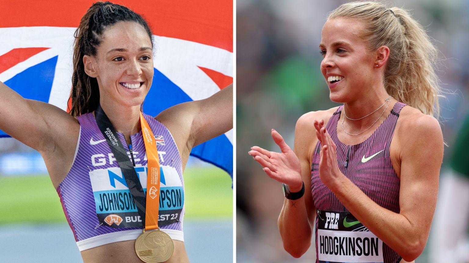 Katarina Johnson-Thompson and Keely Hodgkinson