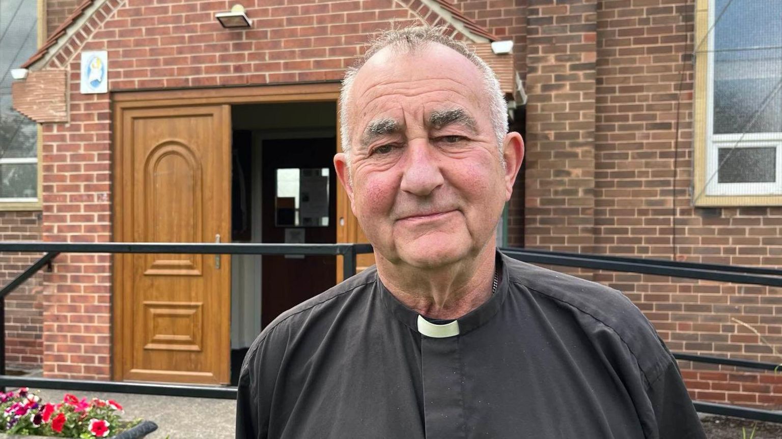 Father Peter Needham at St Helen's Church in Athersley