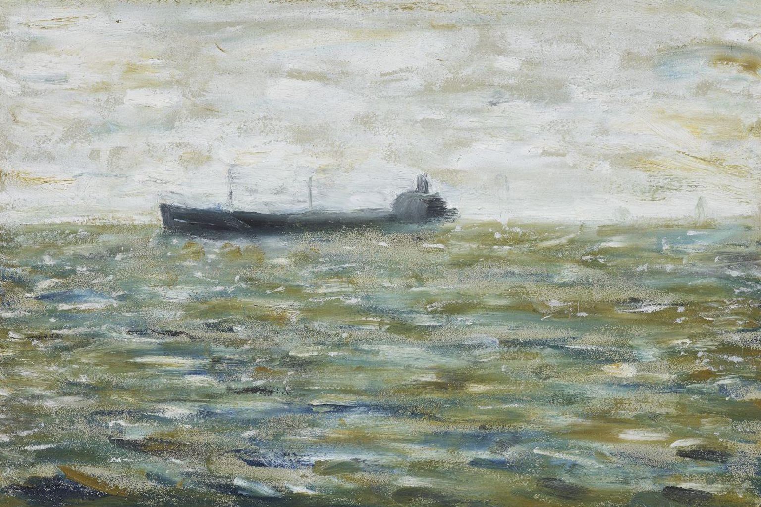 Image of LS Lowry’s painting Tanker.