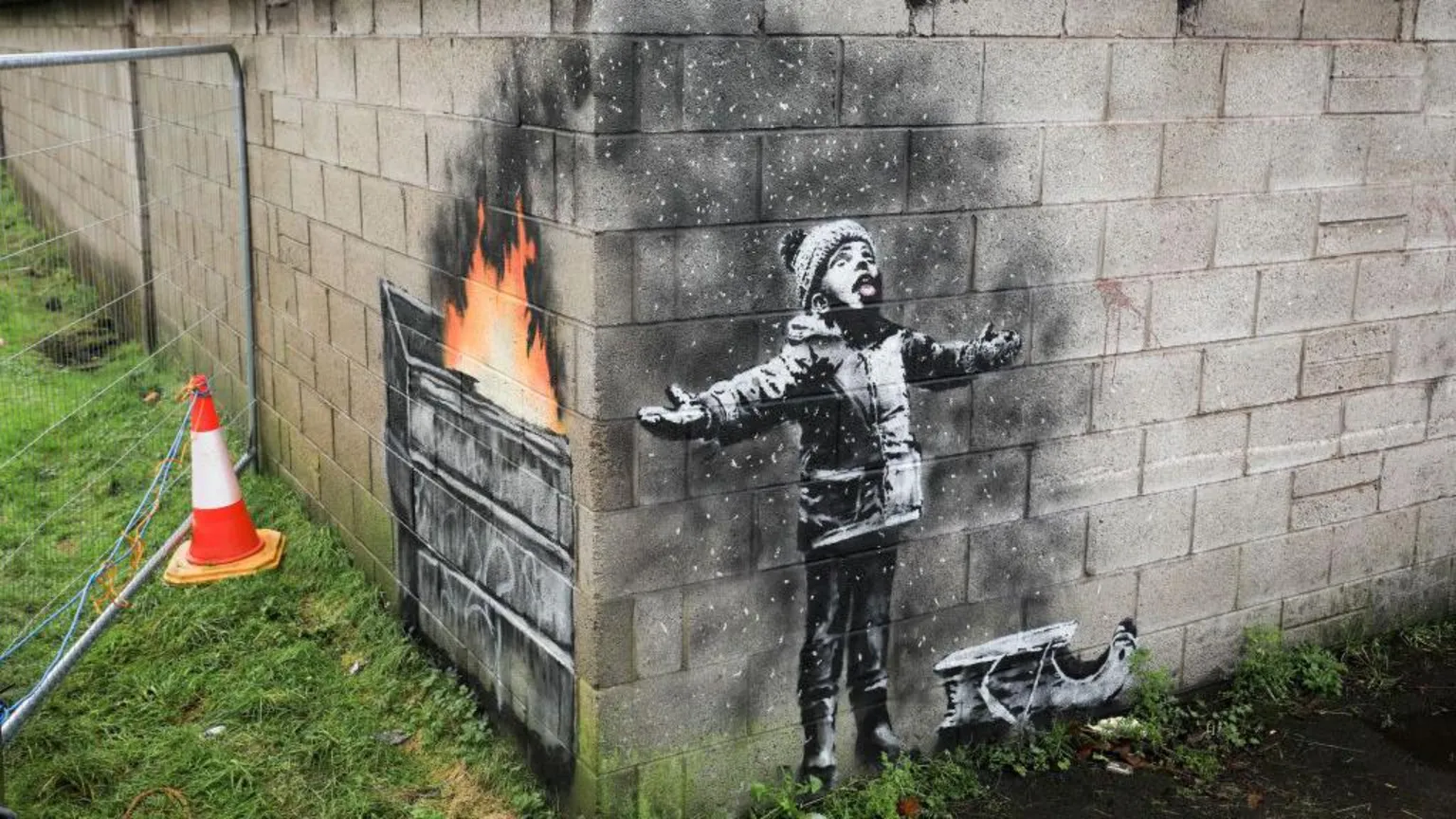 Banksy ignited a steel town’s colorful transformation