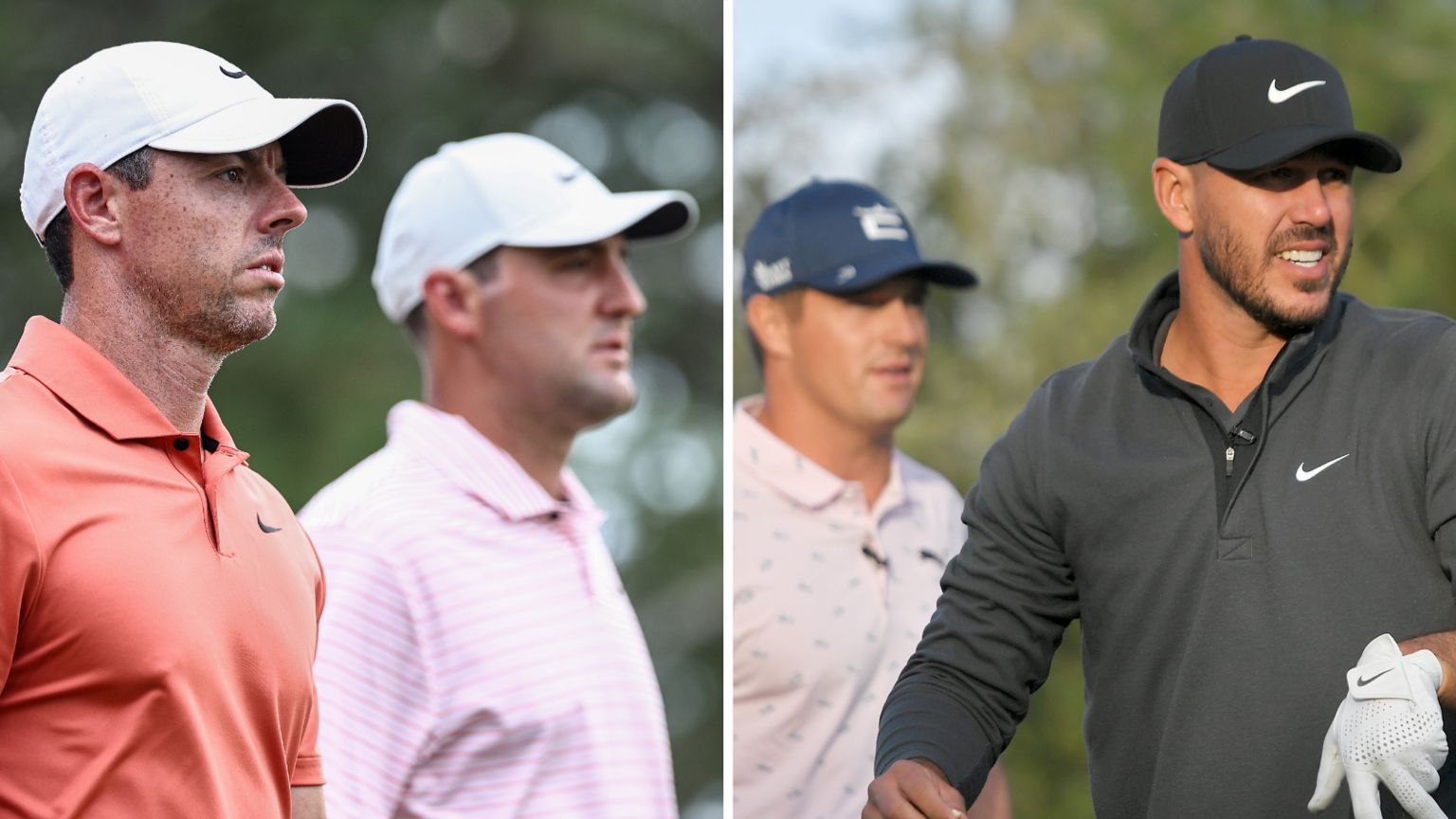 Rory McIlroy and Scottie Scheffler will face Bryson DeChambeau and Brooks Koepka